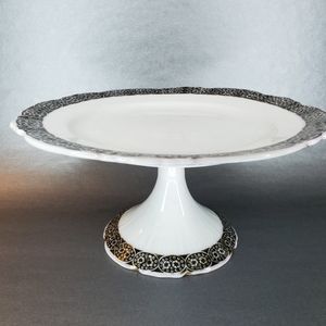 Ancient vase for cakes plate, porcelain, Gardner